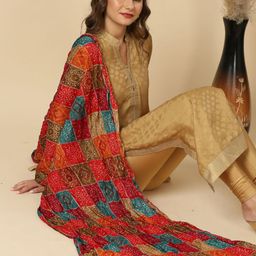 Dupatta Bazaar Bandhani Printed Dupatta image 5