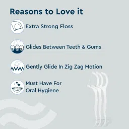 gubb Dental Floss Pick With Handle Pack of 3 - 24 Floss Picks Each image 4