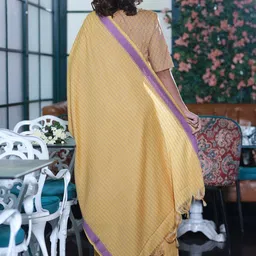 AKS Geometric Printed Round Neck Regular A-Line Kurta With Trousers & Dupatta image 5