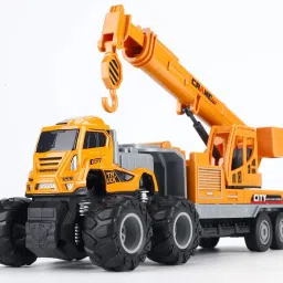 1:43 Metal Die Cast Crane-Transportation Big Crane Truck Toys, Crane Toy-16