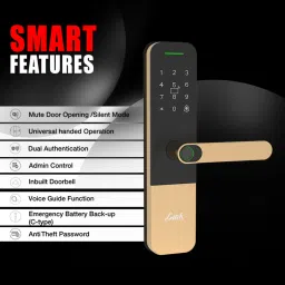 Link Smart Vitron Digital Biometric Door Lock (Mobile app with Wi-Fi Smart Door Lock image 4