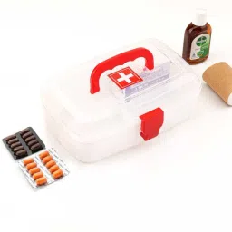 Plastic Rectangular Medicine Box,Multi Purpose Box First Aid Kit-53