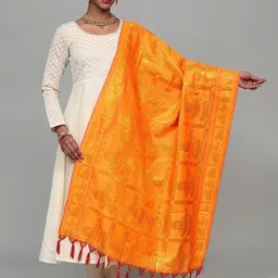 Exotic India Women Ethnic Motifs Woven Design Shawl-32