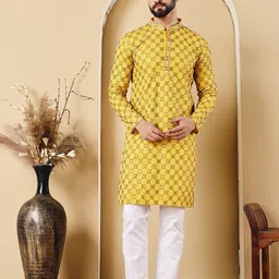 Shiv Leela Men Embroidered Sequinned Kurta-picture-10