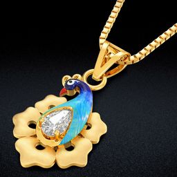 Joyalukkas 22KT Yellow Gold Peacock Pendant Gold-2.23 gm-image-63
