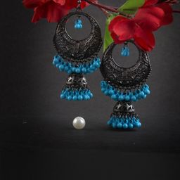 Creative Frogs Women Blue Earrings-image-46