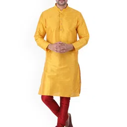 Sadree Men Regular Dupion Silk Kurta with Pyjamas-image-79