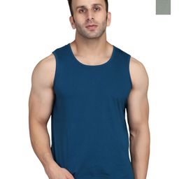 WOOSTRO Men Pack Of 2 Solid Round Neck Cotton Slim Fit T-shirts-image-8