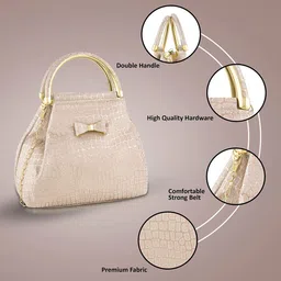 SKORPIO PU Half Moon Handheld Bag with Fringed image 2