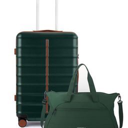 Assembly Odyssey Unisex Set Of 2 Textured Hard-Sided Cabin Trolley Bag & Duffle Bag-35