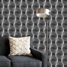 ArtzFolio Printed UV-Resistant Anti-Bacterial Monochrome SpherePeel & Stick Wallpaper-image-2