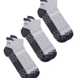 AIR GARB Unisex 3-Pcs Colourblocked Ankle-Length Socks-picture-0