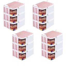 prettykrafts Peach-Coloured Set of 6 Regular Drawer Organiser Organisers-2