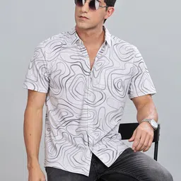 BULLMER Men Standard Opaque Printed Casual Shirt-picture-7