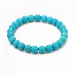 Divine souvenirs Unisex Turquoise Beaded Bracelet-44