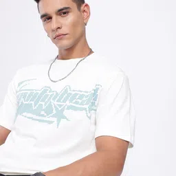 glitchez Typography Printed Relaxed Fit T-shirt-picture-11