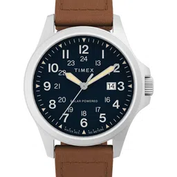 Timex Men Printed Dial & Leather Straps Analogue Watch TW2V03600UJ-image-6