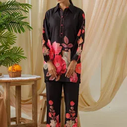 AUTUMN LANE Floral Printed Pure Cotton Tunic & Trouser Co-Ords-image-39