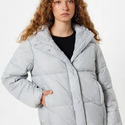Koton Women Colourblocked Puffer Jacket-picture-29