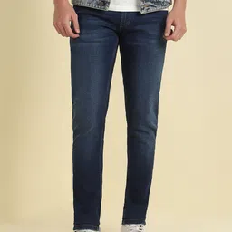 Allen Solly Men Skinny Fit Low Distress Light Fade Jeans-image-34