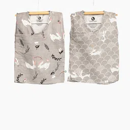cocoon care Infants Pack Of 2 Printed Jhabla Vests CC-APMUS-B-KMN-RB-GRV-2P-0-3M-image-69