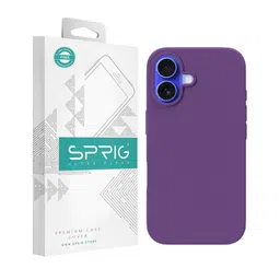 SPRIG Solid Printed iPhone 16 Plus Bumper Case Mobile Accessories-1