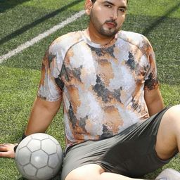 Instafab Plus Printed Blur-Imprint Activewear T-Shirt-picture-17