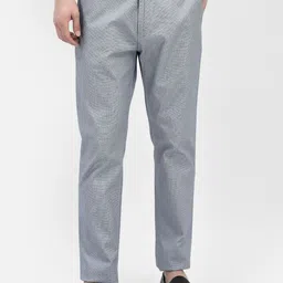 Crimsoune Club Men Solid Printed Mid-Rise Slim Fit Regular Trousers-picture-14