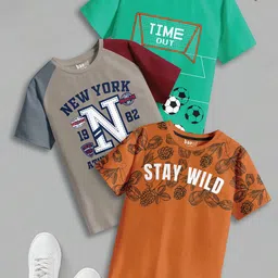 BAESD Boys 3 Pure Cotton T-shirt-image-34