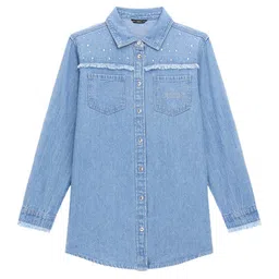 GUESS kids Girls Solid Shirt Style Top-picture-44
