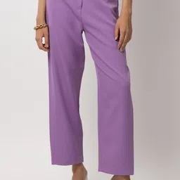 Diwaah Women Mid-Rise Parallel Trousers-image-81