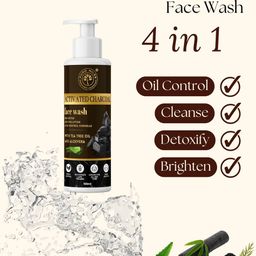 Puro Miles Set Of 3 Activated Charcoal Face Wash With Tea Tree Oil - 100 ml Each image 2