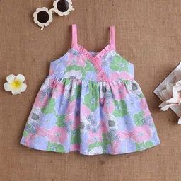 MeeMee Floral Print A-Line Dress-image-92