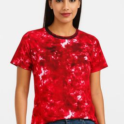 Moda Rapido Tie and Dye Print Top-image-7