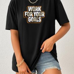 Women Black Trendy Graphic Printed Drop Shoulder Oversized T-Shirt-image-89