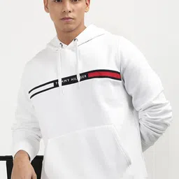 Tommy Hilfiger Men Solid Hooded Sweatshirt-picture-23