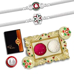 DeoDap Multi Pooja Thali Rakhi Gift Set-image-51