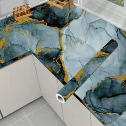 200 cm Self Adhesive Glossy Marble Foil Waterproof Sticker For Kitchen And Home Self Adhesive Sticker-20