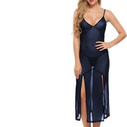 GuSo Shopee Women Blue Net Baby Dolls-image-92