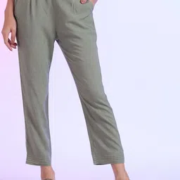 AURELIA Women Slim Fit Pleated Trousers-image-39
