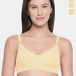 Bodycare Pack Of 3 Full Coverage Cut and Sew Anti Bacterial Non Padded Bra-picture-58