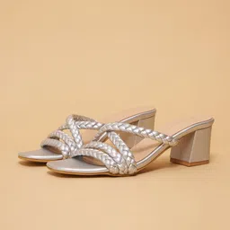 ERIDANIEthnic Woven Design Block Sandals-23