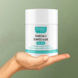PORES Be Pure Charcoal Clay Face Mask With Seaweed Algae-100g image 5