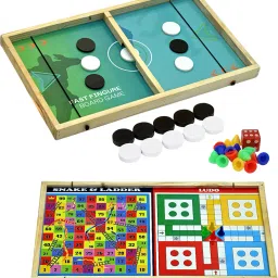 3in1 Fastest Finger First String Sling Wooden Board Game Accessories-11