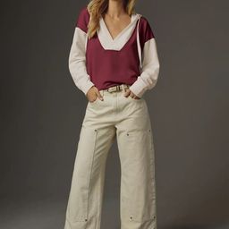 JC Mode Women V-Neck Colourblocked Sweatshirt-picture-24