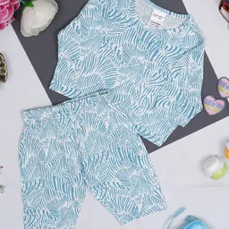 Creative Kids Girls Printed T-shirt with Pyjamas-image-78