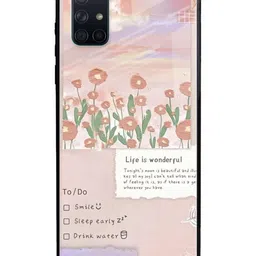 QRIOH Floral Printed Samsung Galaxy A71 Back Case Mobile Accessories-picture-27