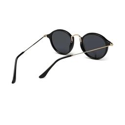 Arzonai Unisex Black Lens & Black Round Sunglasses with with UV Protected Lens-picture-20