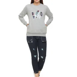 WOOL 4U Women Printed Sweatshirt-image-83