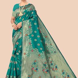 Suha Floral Zari Art Silk Heavy Work Banarasi Saree-picture-6